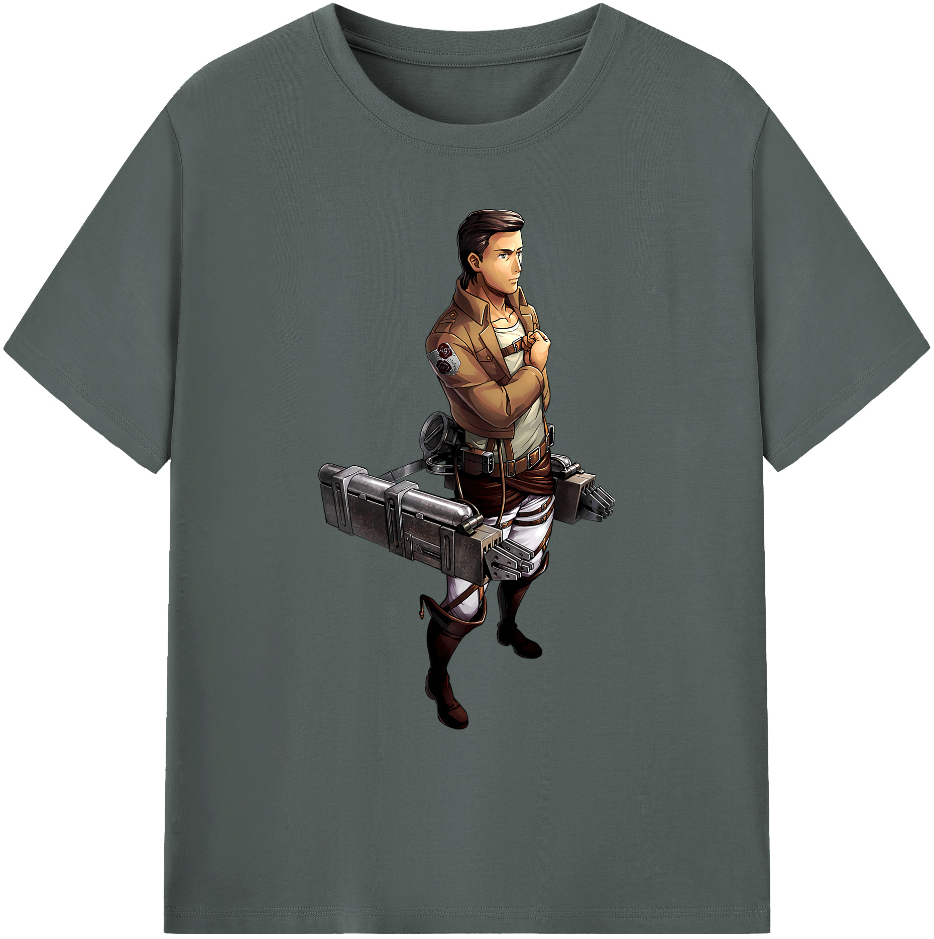 （画像用） 進撃の巨人 Attack on Titan 綿100％ メンズ半袖Tシャツ｜肌触りやわらか＆通気性